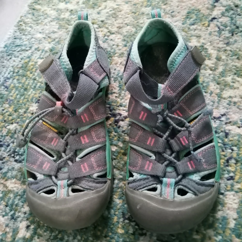 Keen Kids Gray Teal Pink Sandals
